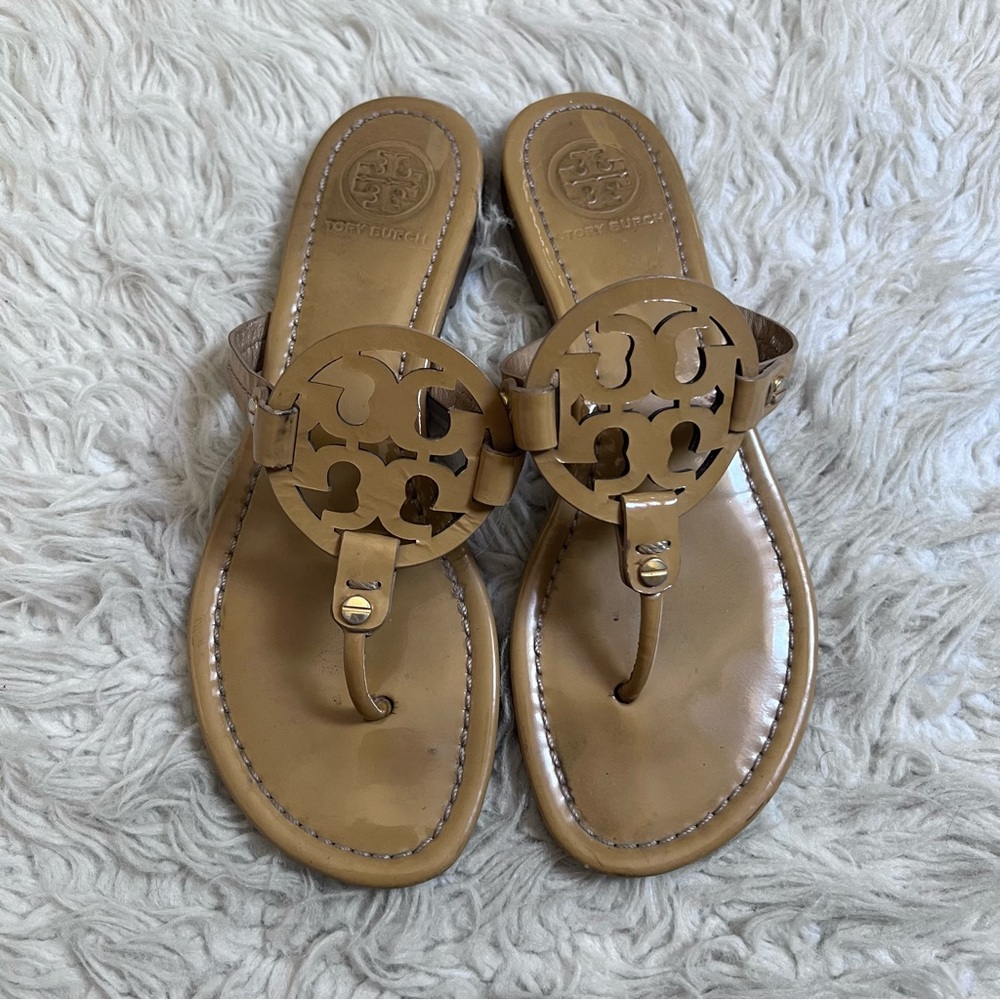 Tory Burch Patent Miller Sandals